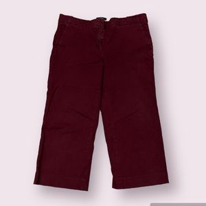J Crew burgundy pants size 6